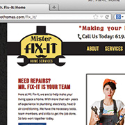 MR. FIX-IT: HTML & CSS / JAVASCRIPT / Illustrator / Photoshop