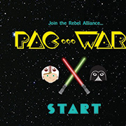 PAC-WARS Game: JAVASCRIPT / Illustrator / PACMAN / STAR WARS NERD
